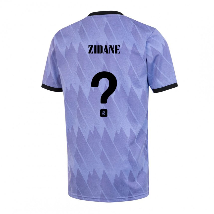 Kinder Elyaz Zidane #0 Lila Schwarz Auswärtstrikot Trikot 2022/23 T-shirt Belgien