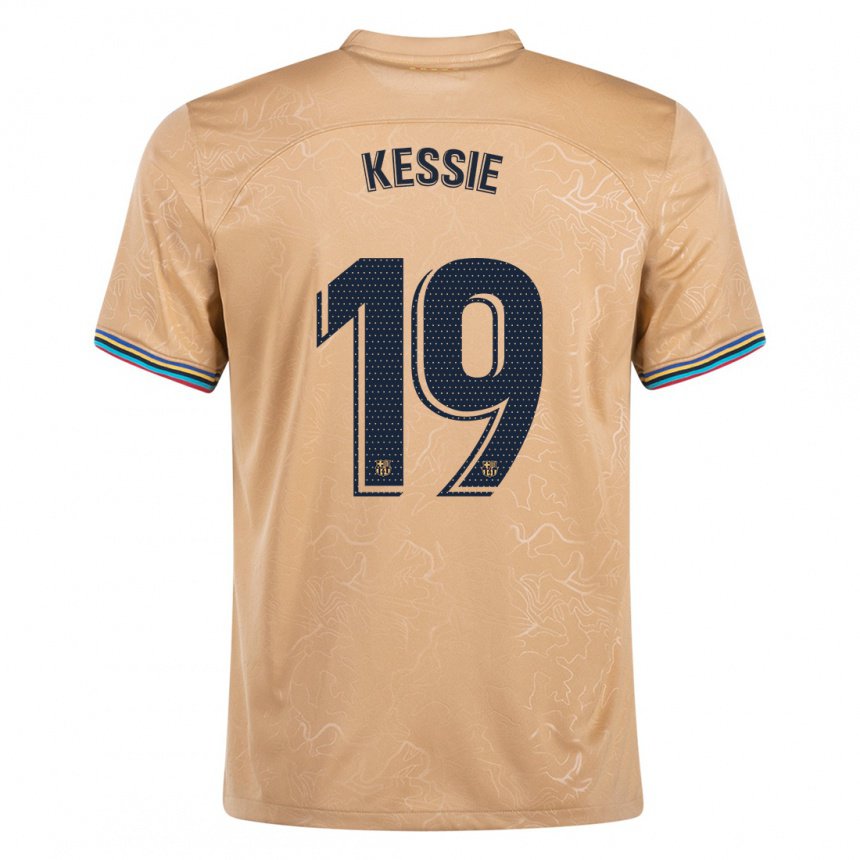 Enfant Maillot Franck Kessie #19 Or Tenues Extérieur 2022/23 T-shirt Belgique