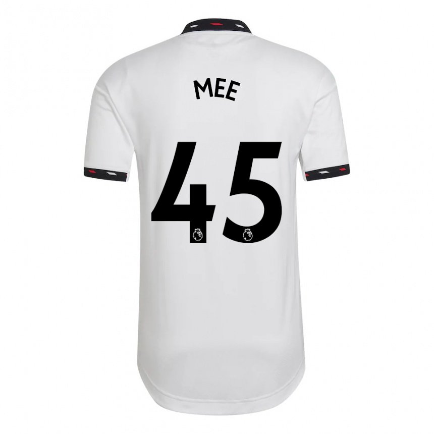 Kinder Dermot Mee #45 Weiß Auswärtstrikot Trikot 2022/23 T-shirt Belgien