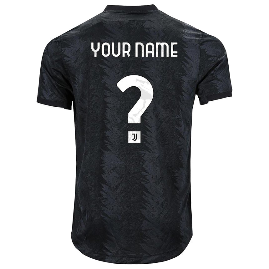 Kinder Ihren Namen #0 Dunkles Schwarz Auswärtstrikot Trikot 2022/23 T-shirt Belgien