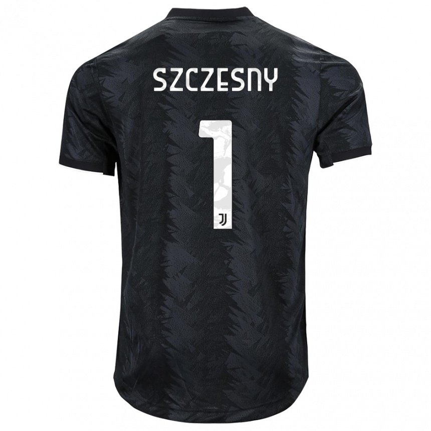 Enfant Maillot Wojciech Szczesny #1 Noir Foncé Tenues Extérieur 2022/23 T-shirt Belgique