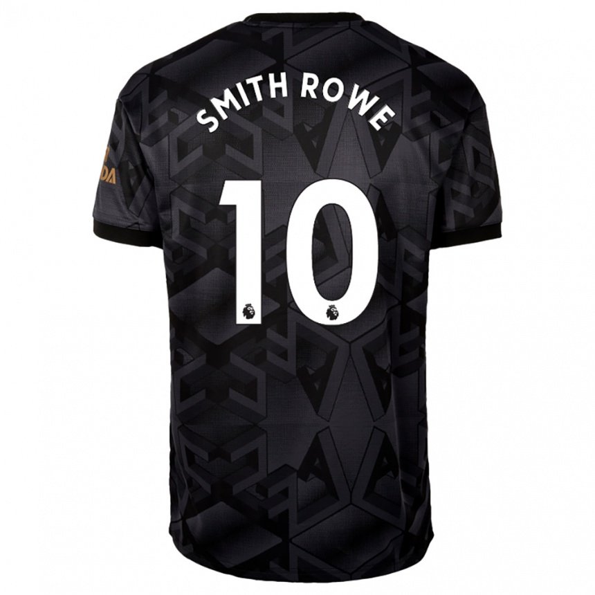 Kinder Emile Smith Rowe #10 Schwarz Grau Auswärtstrikot Trikot 2022/23 T-shirt Belgien