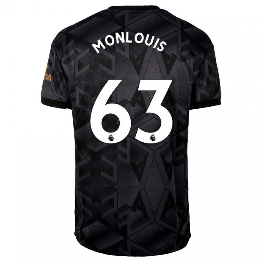 Enfant Maillot Zane Monlouis #63 Gris Noir Tenues Extérieur 2022/23 T-shirt Belgique