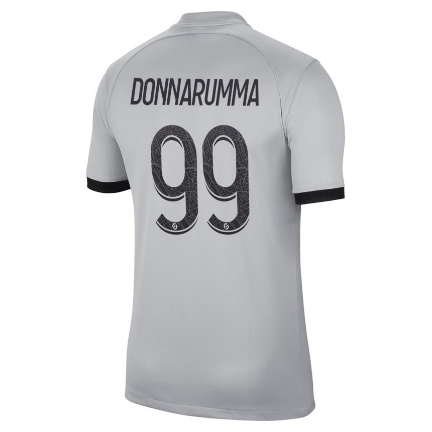 Kinder Gianluigi Donnarumma #99 Grau Auswärtstrikot Trikot 2022/23 T-shirt Belgien