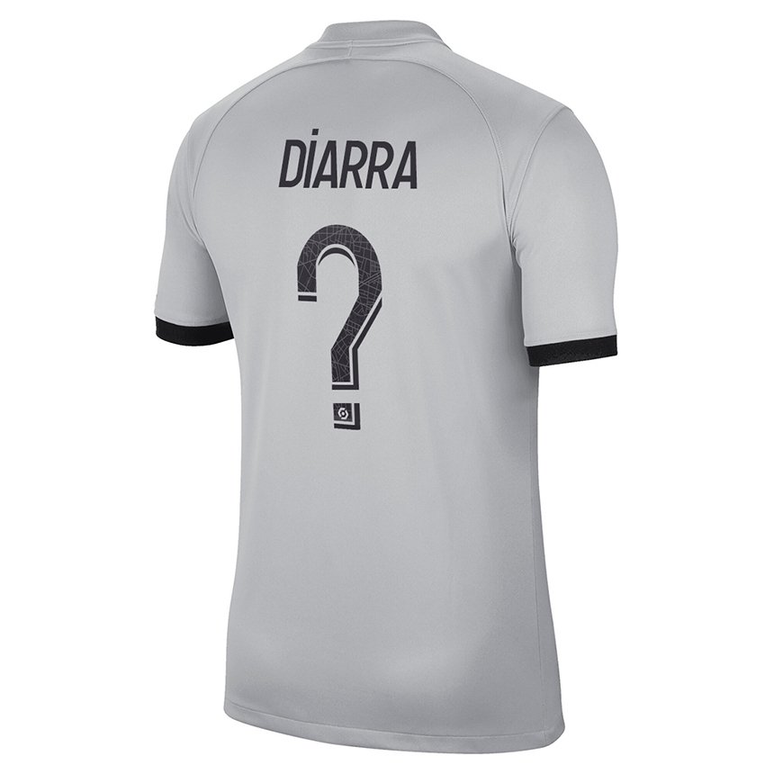 Enfant Maillot Ibrahim Diarra #0 Gris Tenues Extérieur 2022/23 T-shirt Belgique