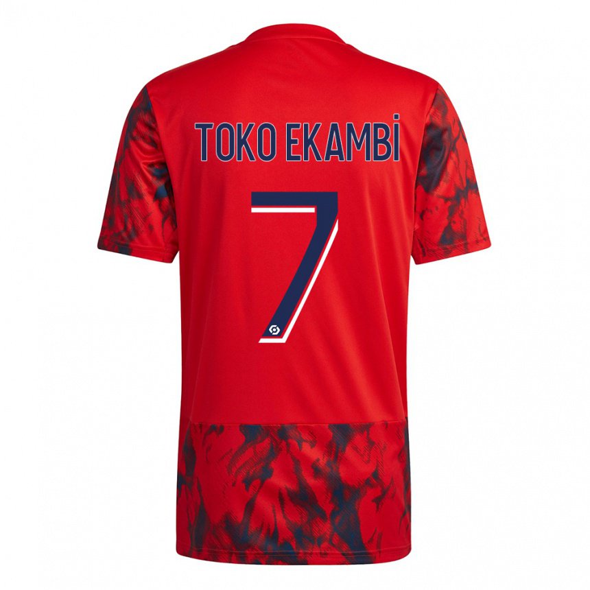 Enfant Maillot Karl Toko Ekambi #7 Espace Rouge Tenues Extérieur 2022/23 T-shirt Belgique