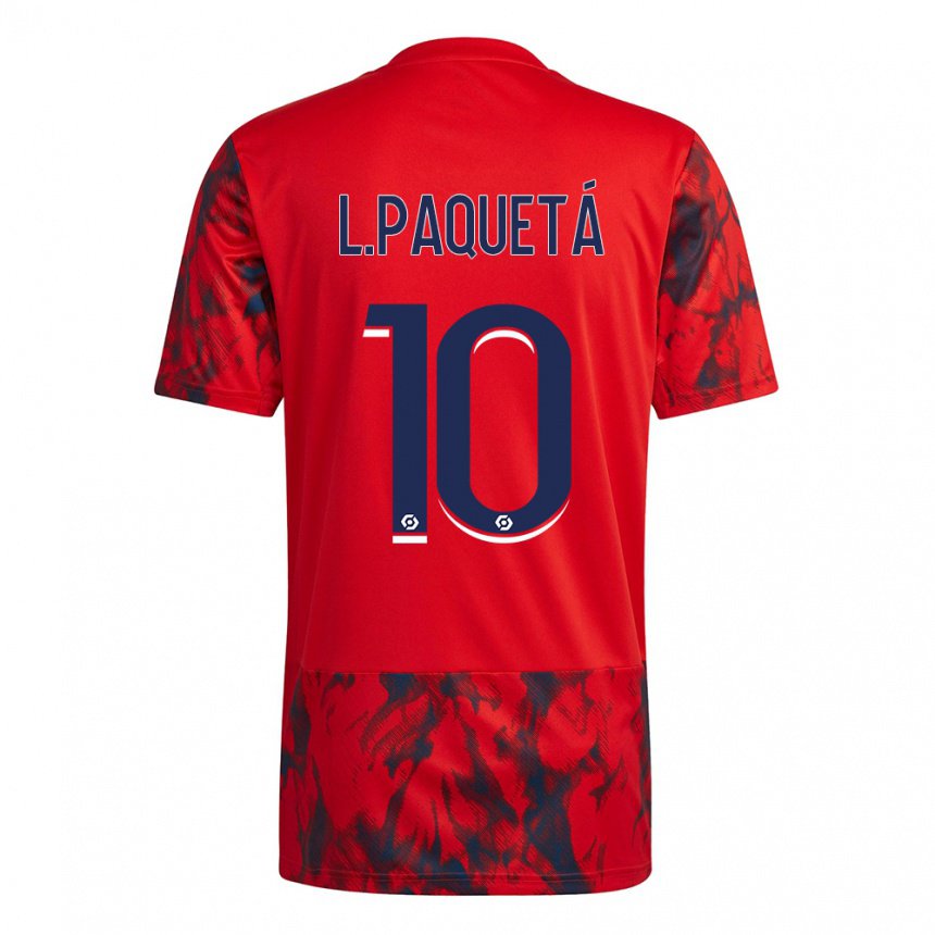 Kinder Lucas Paqueta #10 Roter Raum Auswärtstrikot Trikot 2022/23 T-shirt Belgien