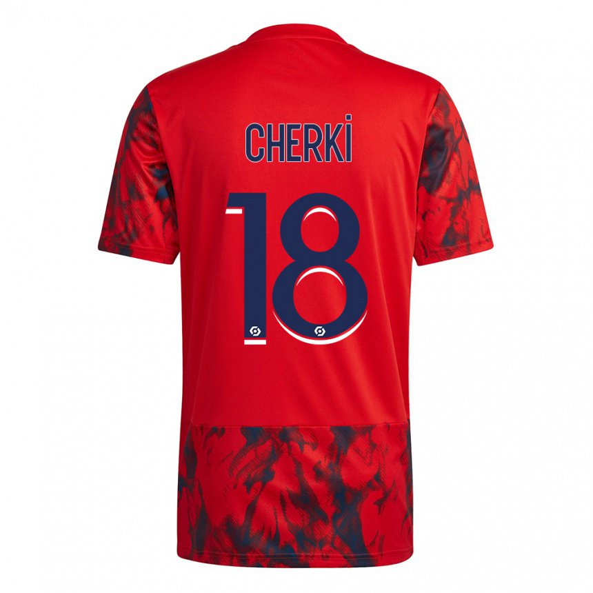 Kinder Rayan Cherki #18 Roter Raum Auswärtstrikot Trikot 2022/23 T-shirt Belgien