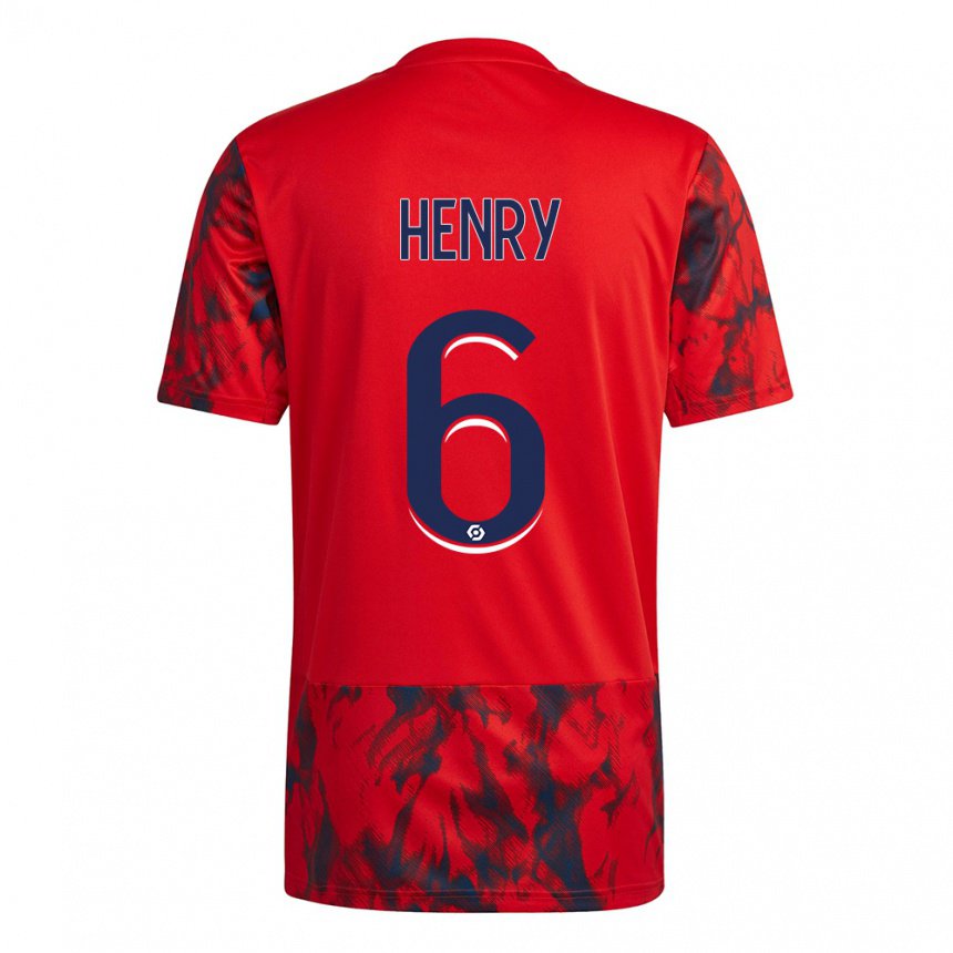 Kinder Amandine Henry #6 Roter Raum Auswärtstrikot Trikot 2022/23 T-shirt Belgien