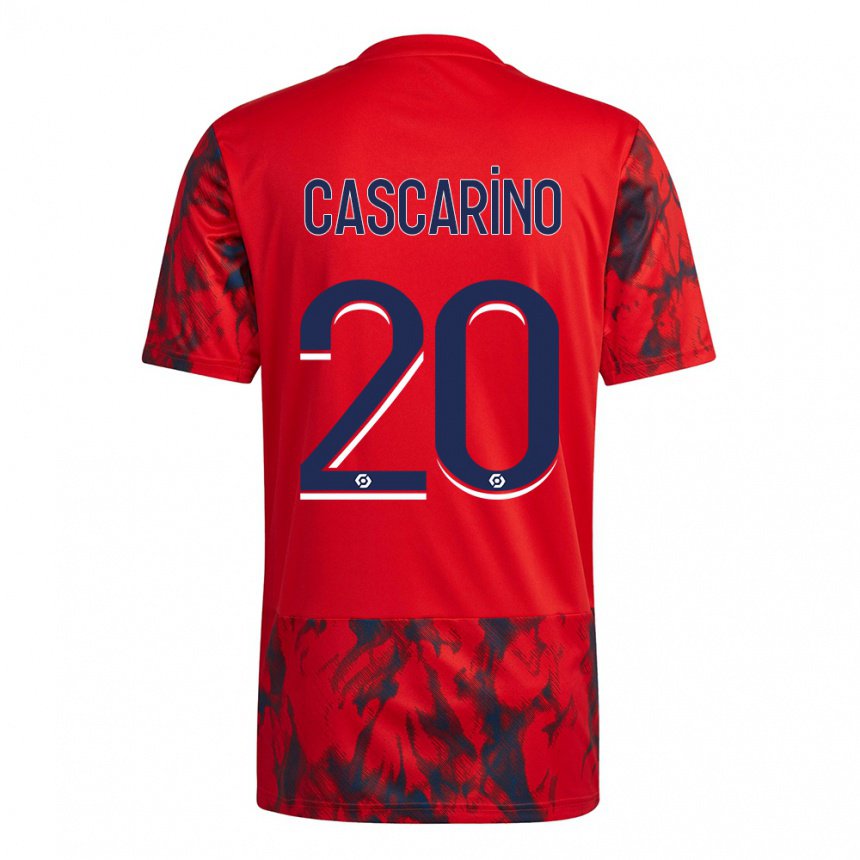 Kinder Delphine Cascarino #20 Roter Raum Auswärtstrikot Trikot 2022/23 T-shirt Belgien