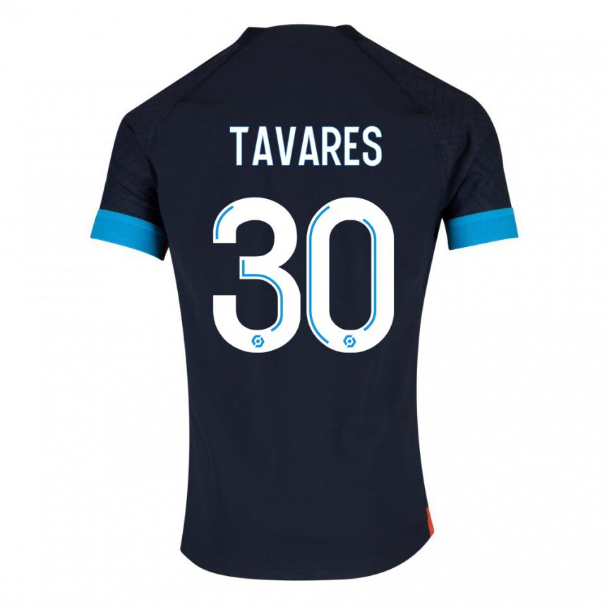 Kinder Nuno Tavares #30 Schwarz Olympia Auswärtstrikot Trikot 2022/23 T-shirt Belgien