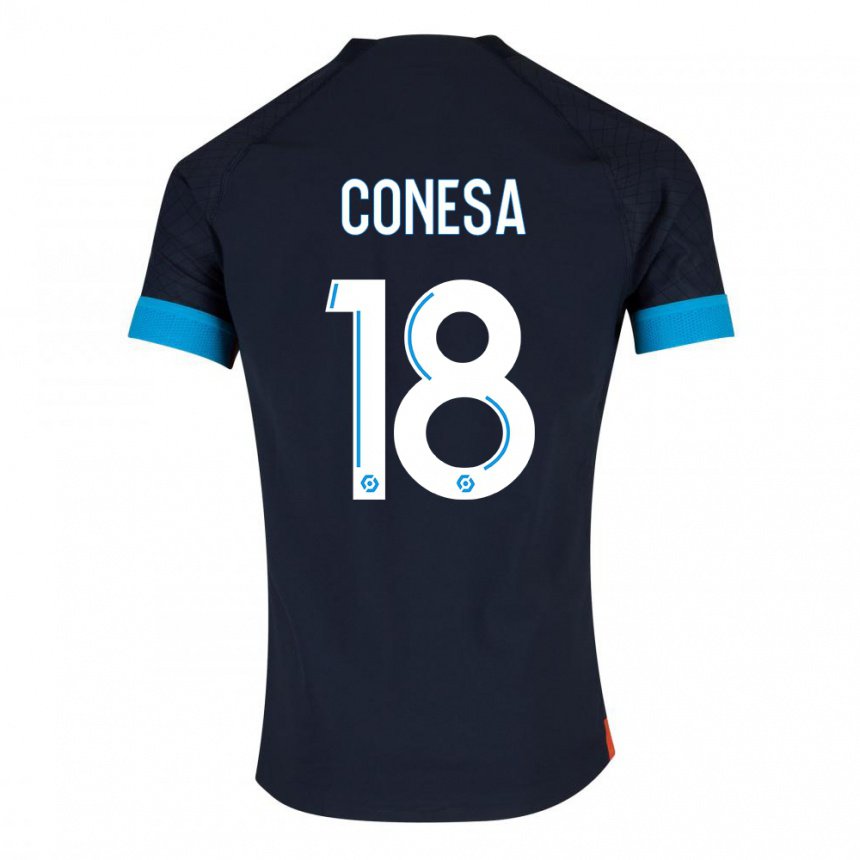 Kinder Anna Conesa #18 Schwarz Olympia Auswärtstrikot Trikot 2022/23 T-shirt Belgien