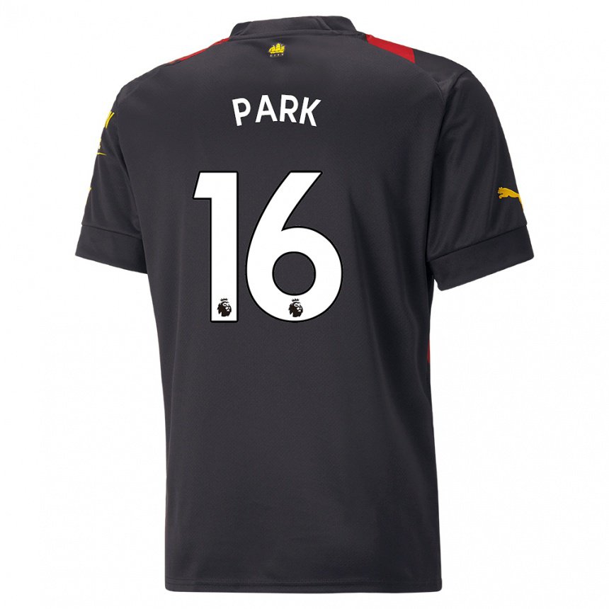 Enfant Maillot Jess Park #16 Noir Rouge Tenues Extérieur 2022/23 T-shirt Belgique