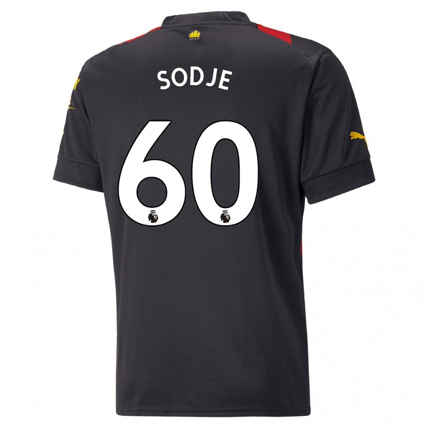 Kinder Tai Sodje #60 Schwarz Rot Auswärtstrikot Trikot 2022/23 T-shirt Belgien