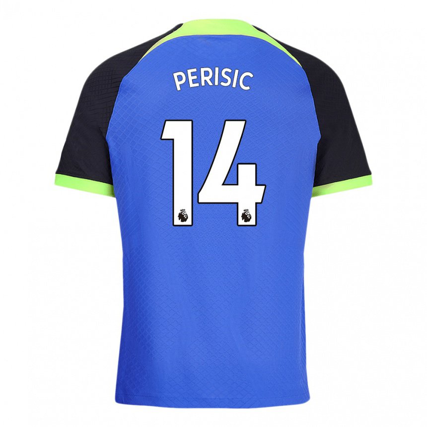 Kinder Ivan Perisic #14 Blau Grün Auswärtstrikot Trikot 2022/23 T-shirt Belgien