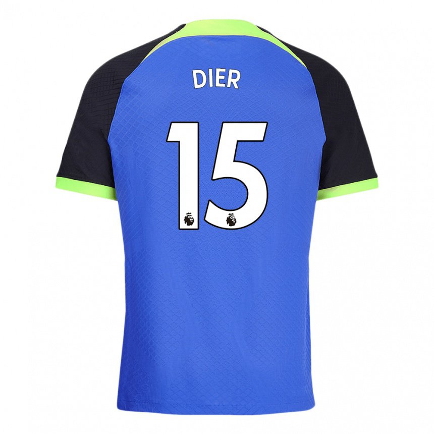Enfant Maillot Eric Dier #15 Bleu Vert Tenues Extérieur 2022/23 T-shirt Belgique