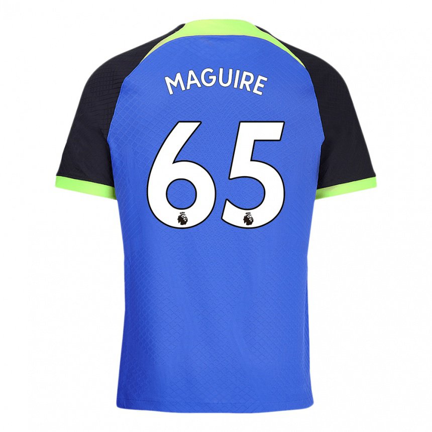 Kinder Aaron Maguire #65 Blau Grün Auswärtstrikot Trikot 2022/23 T-shirt Belgien