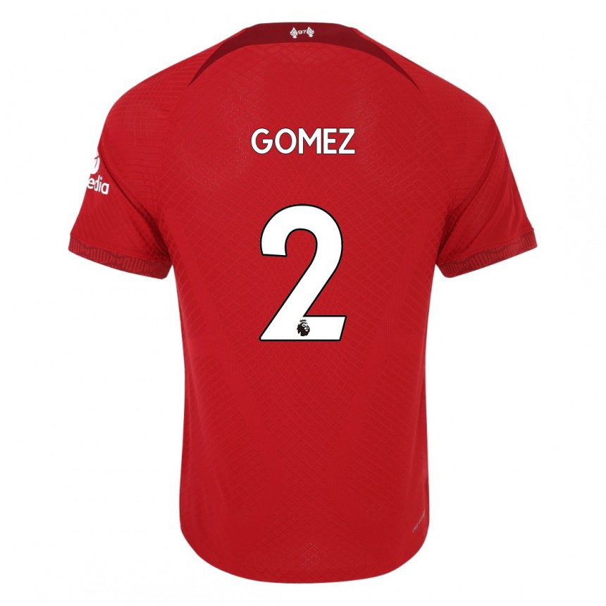 Homme Maillot Joe Gomez #2 Rouge Foncé Tenues Domicile 2022/23 T-shirt Belgique