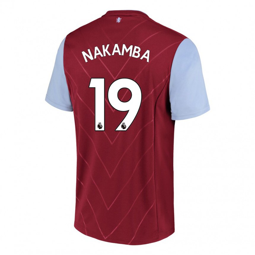 Homme Maillot Marvelous Nakamba #19 Vin Tenues Domicile 2022/23 T-shirt Belgique