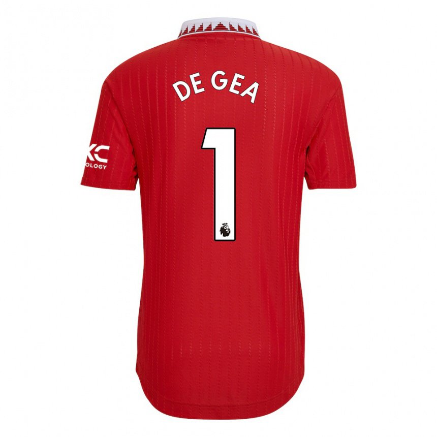 Herren David De Gea #1 Rot Heimtrikot Trikot 2022/23 T-shirt Belgien