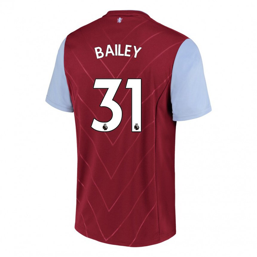 Herren Leon Bailey #31 Wein Heimtrikot Trikot 2022/23 T-shirt Belgien