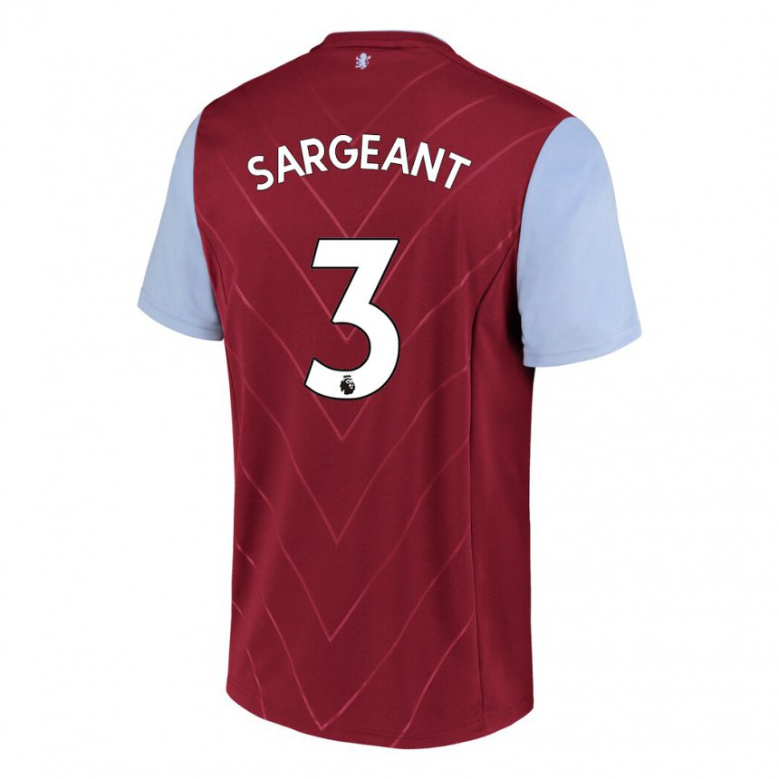 Herren Meaghan Sargeant #3 Wein Heimtrikot Trikot 2022/23 T-shirt Belgien