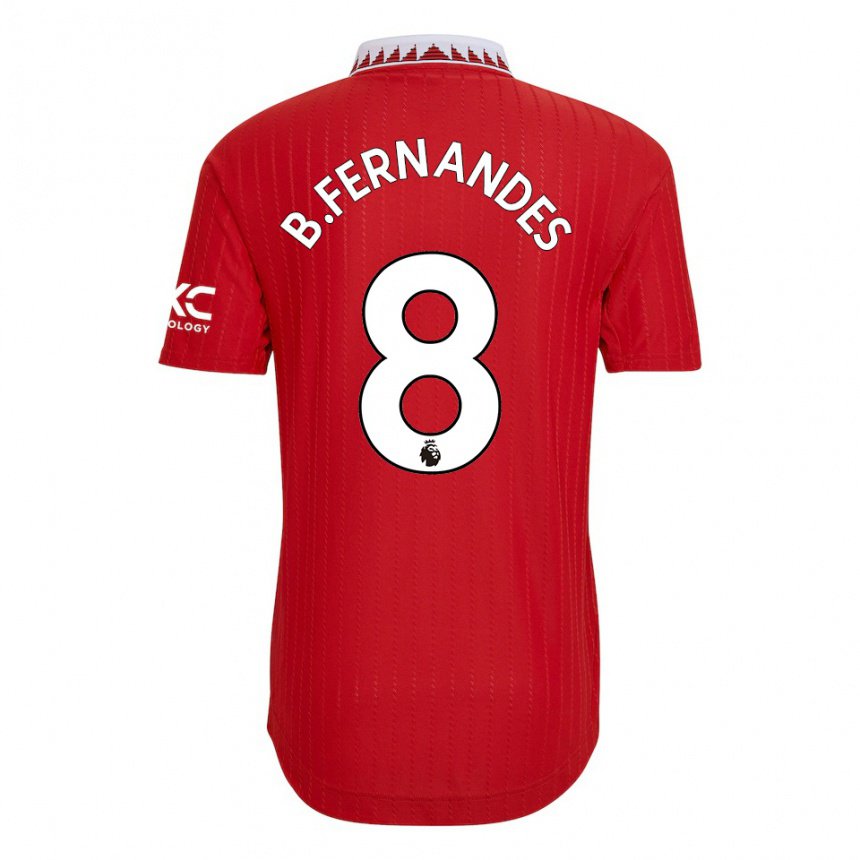 Homme Maillot Bruno Fernandes #8 Rouge Tenues Domicile 2022/23 T-shirt Belgique