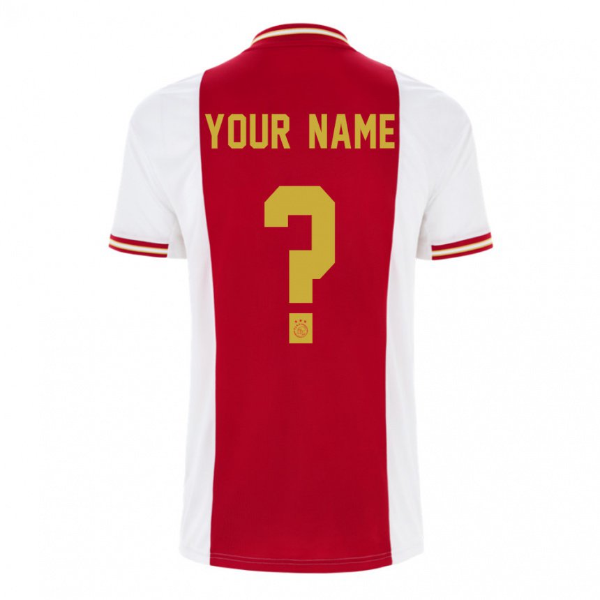 Homme Maillot Votre Nom #0 Rouge Foncé Blanc Tenues Domicile 2022/23 T-shirt Belgique