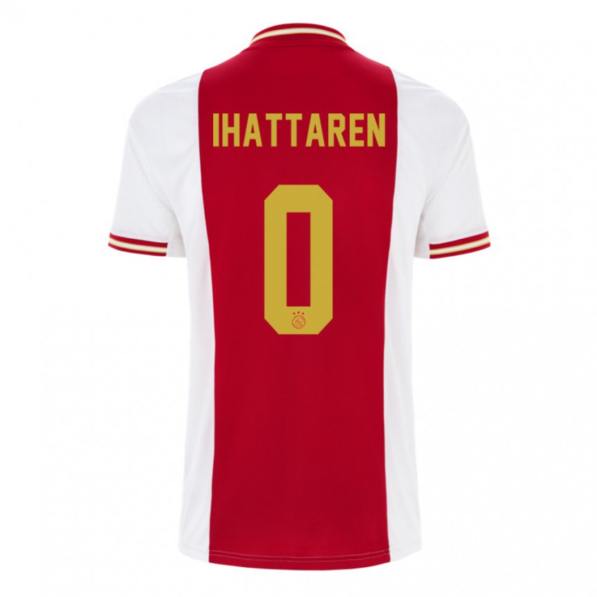 Herren Mohamed Ihattaren #0 Dunkelrot Weiß Heimtrikot Trikot 2022/23 T-shirt Belgien