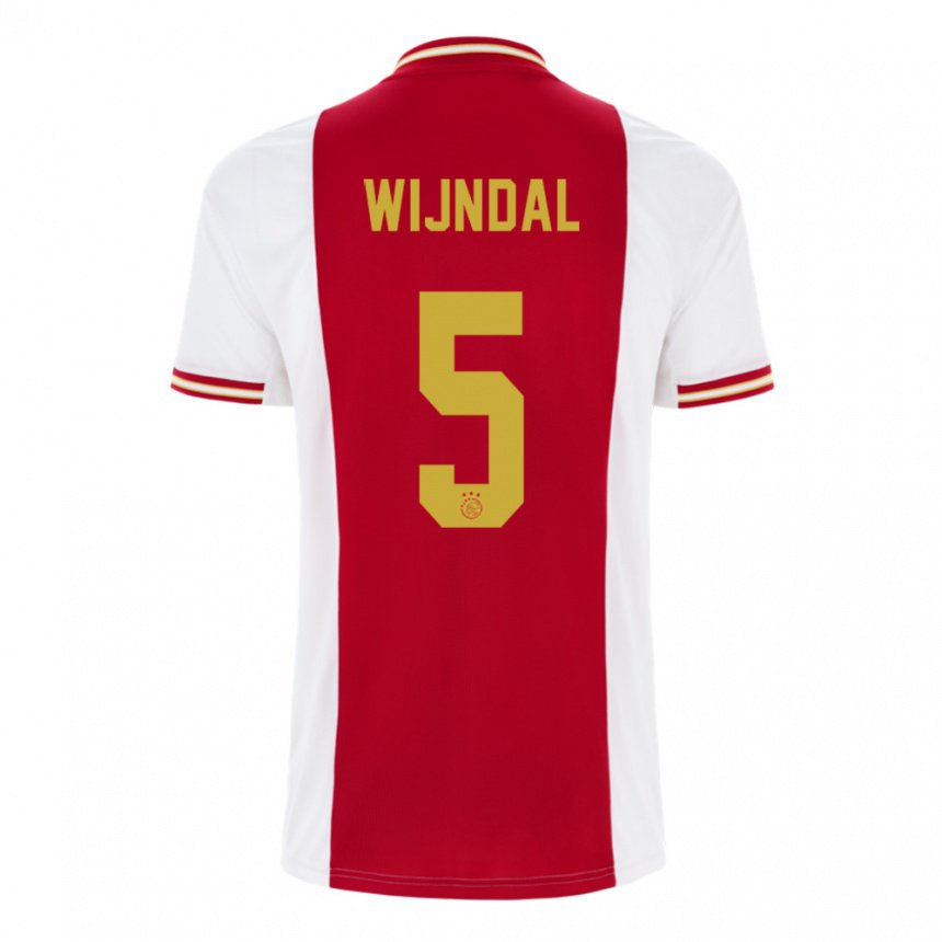 Herren Owen Wijndal #5 Dunkelrot Weiß Heimtrikot Trikot 2022/23 T-shirt Belgien
