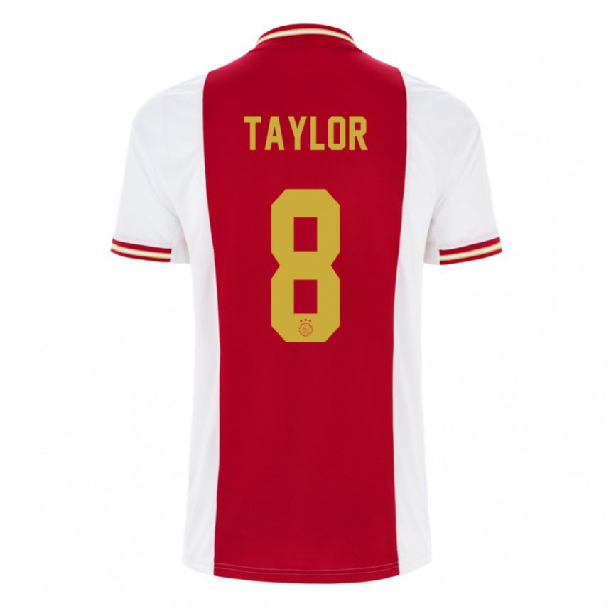 Herren Kenneth Taylor #8 Dunkelrot Weiß Heimtrikot Trikot 2022/23 T-shirt Belgien