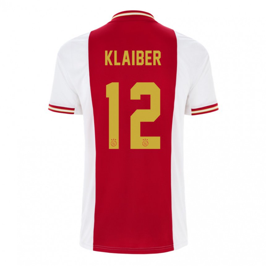 Herren Sean Klaiber #12 Dunkelrot Weiß Heimtrikot Trikot 2022/23 T-shirt Belgien