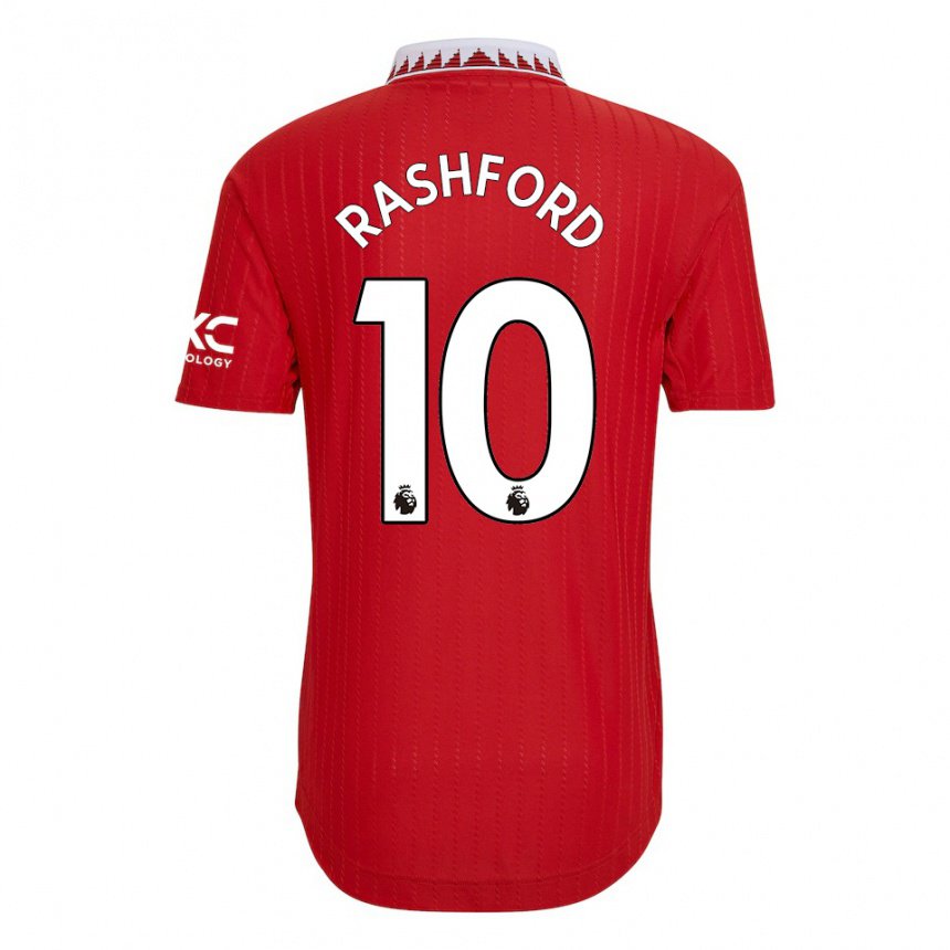 Herren Marcus Rashford #10 Rot Heimtrikot Trikot 2022/23 T-shirt Belgien