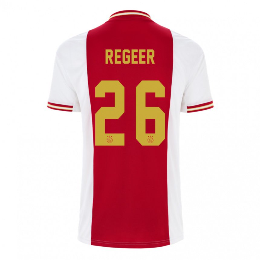 Herren Youri Regeer #26 Dunkelrot Weiß Heimtrikot Trikot 2022/23 T-shirt Belgien