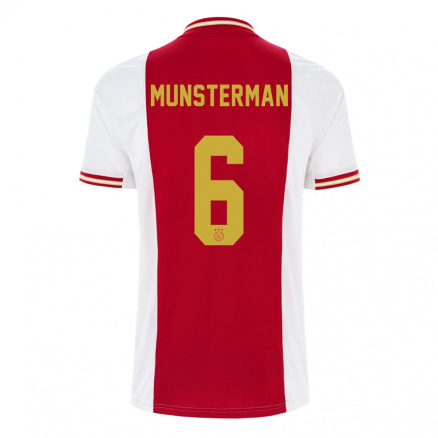 Herren Marthe Munsterman #6 Dunkelrot Weiß Heimtrikot Trikot 2022/23 T-shirt Belgien