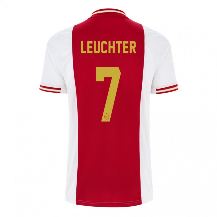 Homme Maillot Romée Leuchter #7 Rouge Foncé Blanc Tenues Domicile 2022/23 T-shirt Belgique