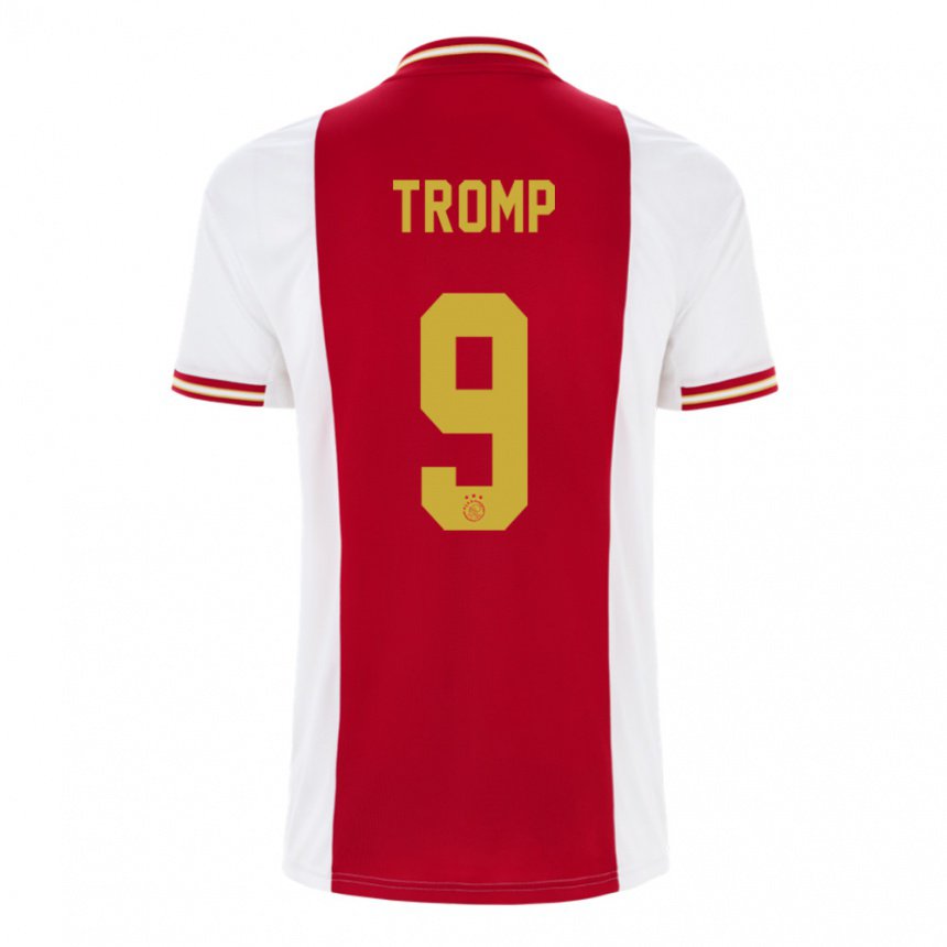 Herren Nikita Tromp #9 Dunkelrot Weiß Heimtrikot Trikot 2022/23 T-shirt Belgien