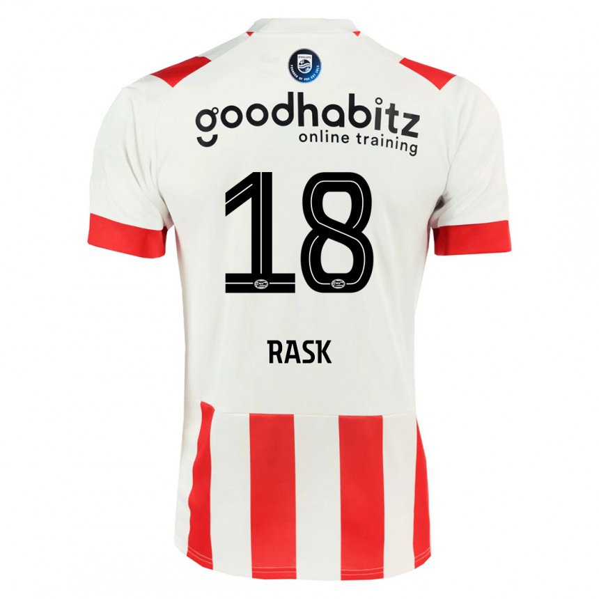 Herren Caroline Rask #18 Dunkelrosa Heimtrikot Trikot 2022/23 T-shirt Belgien