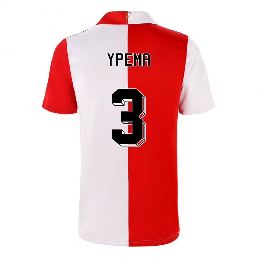 Herren Danique Ypema #3 Chili Weiß Heimtrikot Trikot 2022/23 T-shirt Belgien