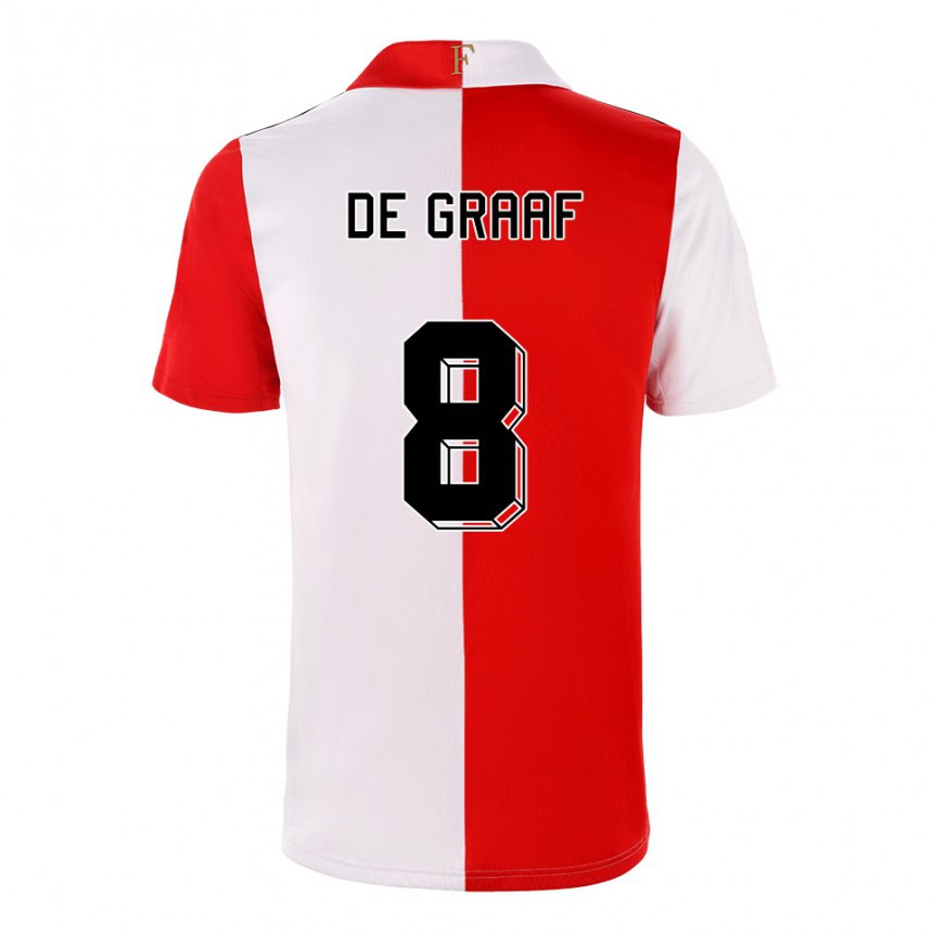 Herren Esmee De Graaf #8 Chili Weiß Heimtrikot Trikot 2022/23 T-shirt Belgien