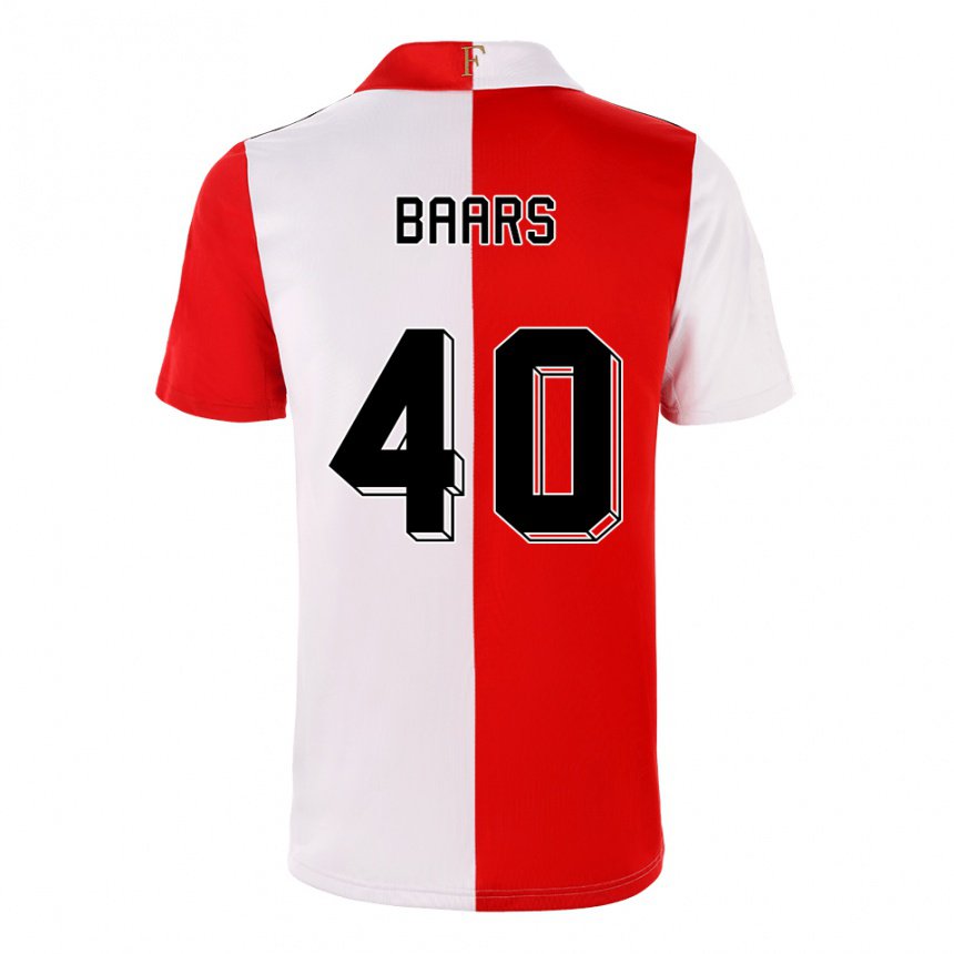 Herren Guus Baars #40 Chili Weiß Heimtrikot Trikot 2022/23 T-shirt Belgien