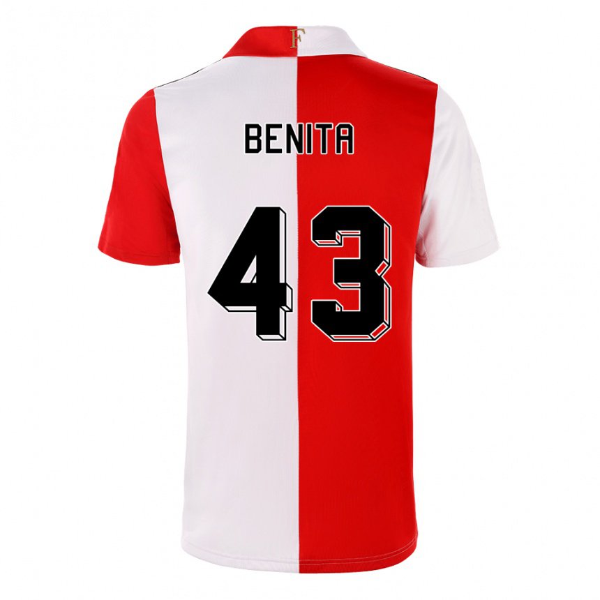Homme Maillot Mimeirhel Benita #43 Piment Blanc Tenues Domicile 2022/23 T-shirt Belgique