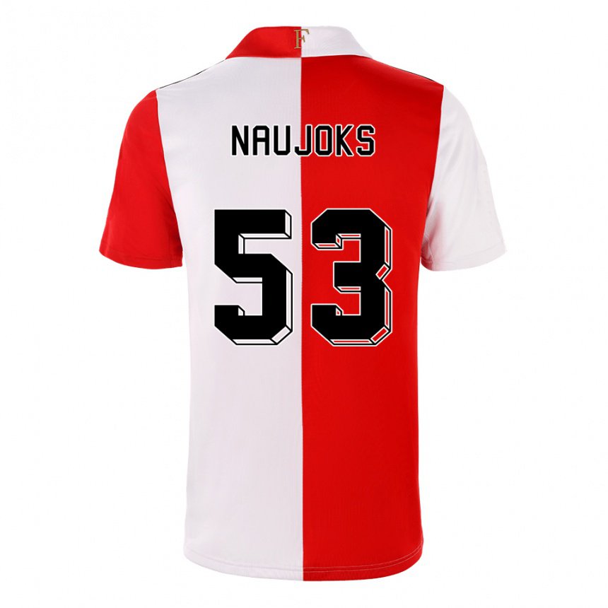 Herren Noah Naujoks #53 Chili Weiß Heimtrikot Trikot 2022/23 T-shirt Belgien