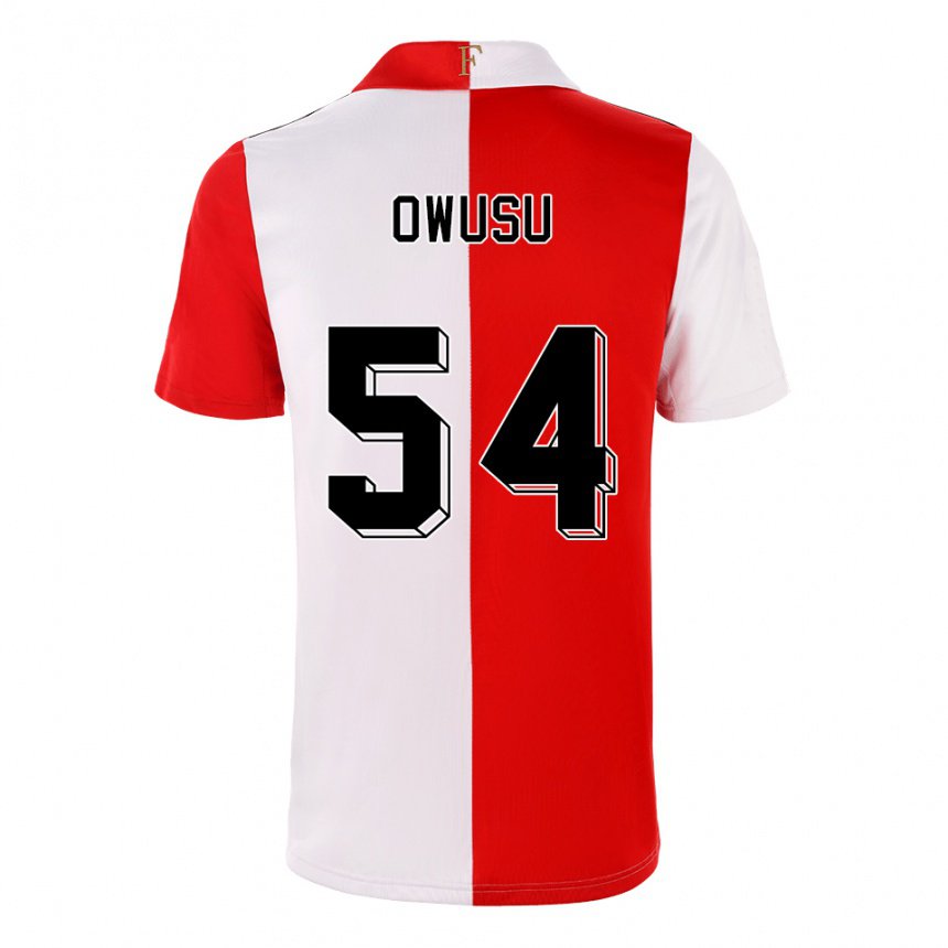 Herren Denzel Owusu #54 Chili Weiß Heimtrikot Trikot 2022/23 T-shirt Belgien