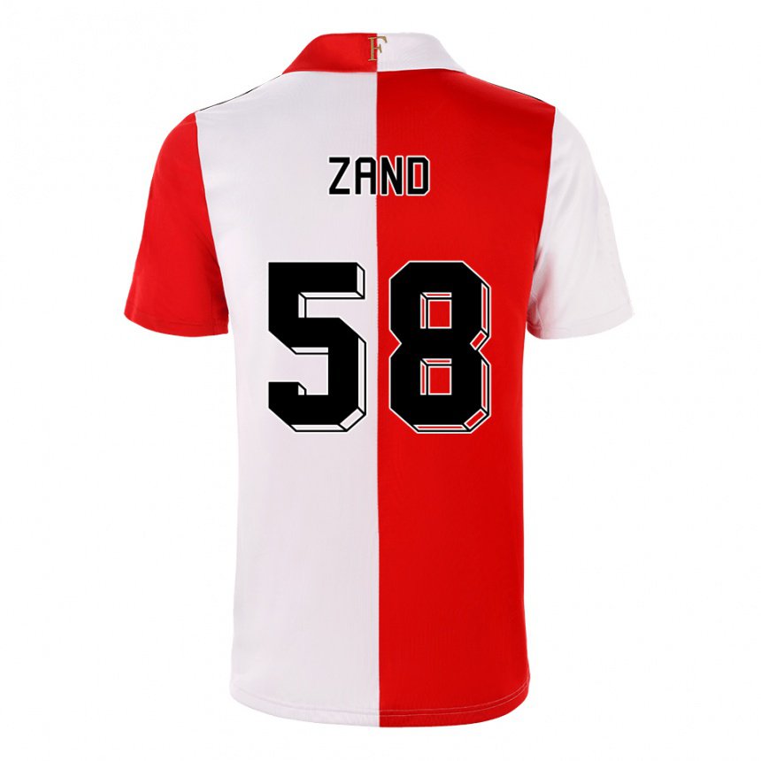 Herren Shiloht Zand #58 Chili Weiß Heimtrikot Trikot 2022/23 T-shirt Belgien