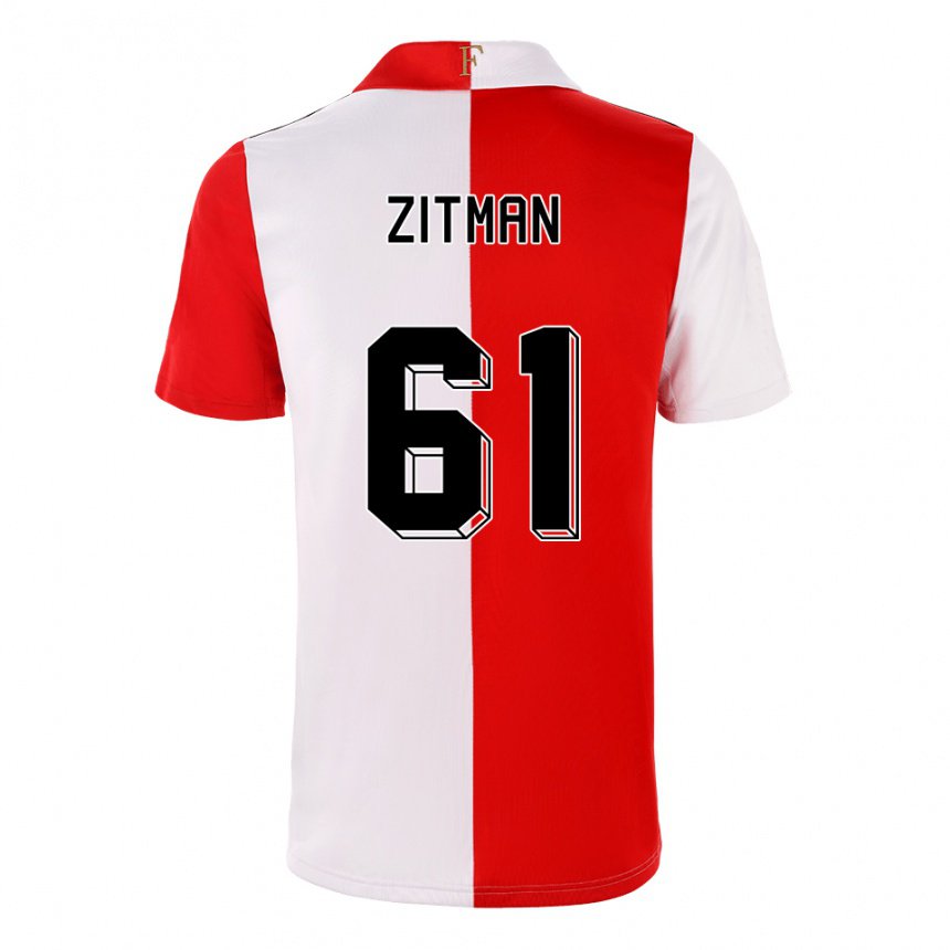 Herren Sven Zitman #61 Chili Weiß Heimtrikot Trikot 2022/23 T-shirt Belgien