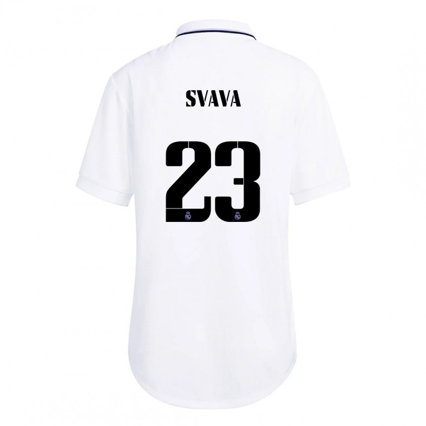 Herren Sofie Svava #23 Weiß Lila Heimtrikot Trikot 2022/23 T-shirt Belgien