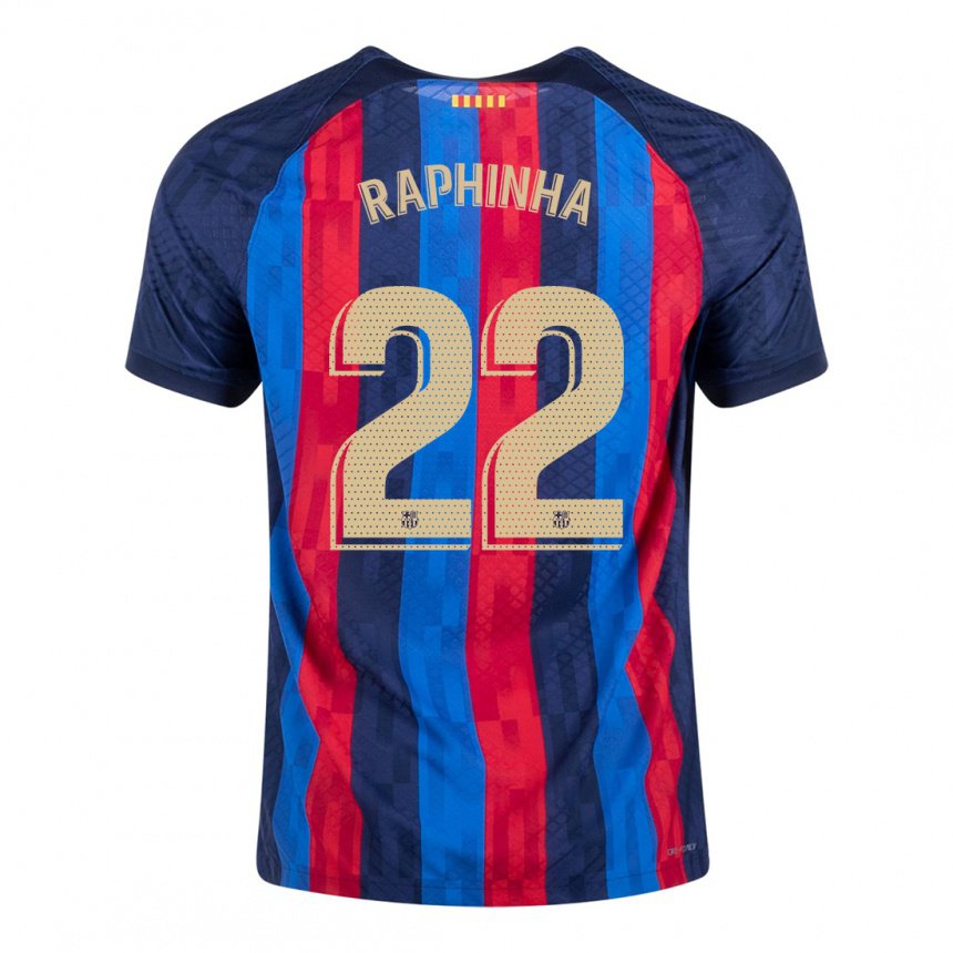 Homme Maillot Raphinha #22 Bleu Écarlate Tenues Domicile 2022/23 T-shirt Belgique