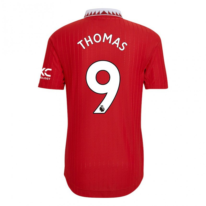 Homme Maillot Martha Thomas #9 Rouge Tenues Domicile 2022/23 T-shirt Belgique