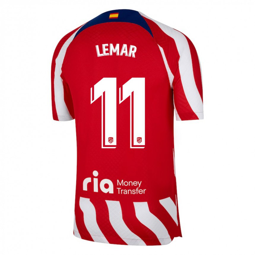 Homme Maillot Thomas Lemar #11 Rouge Blanc Bleu Tenues Domicile 2022/23 T-shirt Belgique